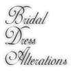 Bridal Dress Alterations