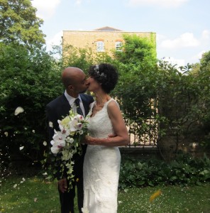 Beautiful bride and groom